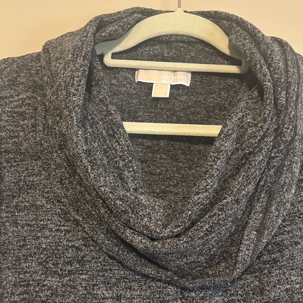 Michael Kors Charcoal Cowl Neck Sweater - Picture 2 of 7